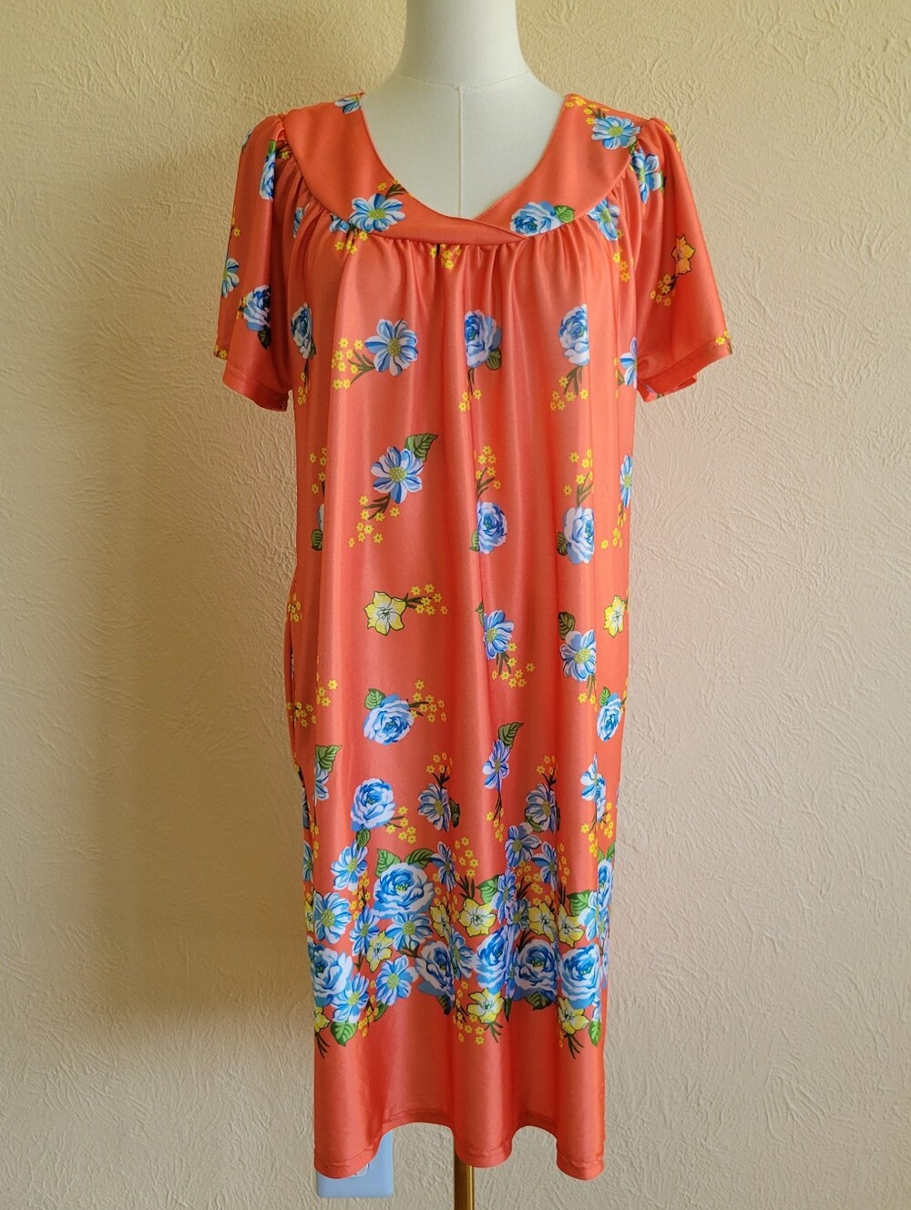 Lati Fashion | Orange Floral Nightgown